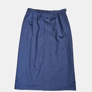 VTG Pendleton Country Sophisticates Silk Blend Pleated‎ Midi Skirt 12 Academia